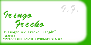 iringo frecko business card